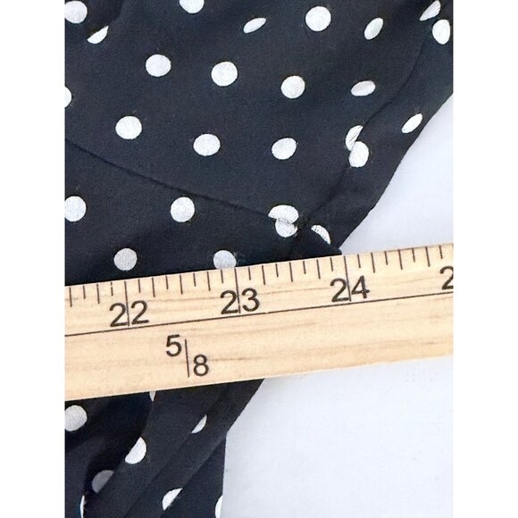 Lauren Ralph Lauren Polka Dot Surplice Top 3X Faux Wrap Long Sleeve Career NWT - Picture 10 of 13